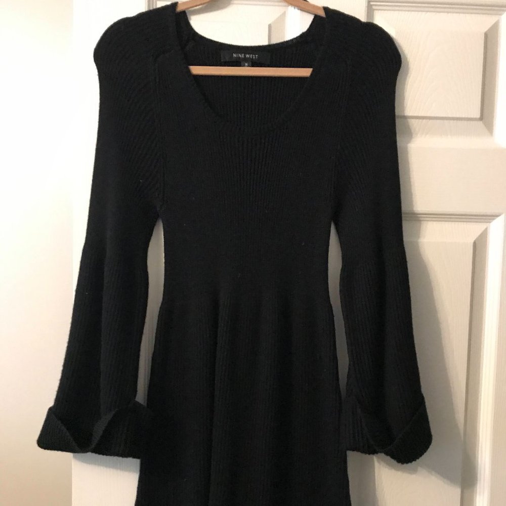 Nine West Bell Sleeve Sweater Dress